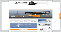 Desktop Screenshot of indefodbold.dk